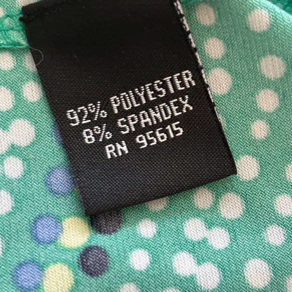 Green and Blue Sleeveless Top - Picture 4 of 6